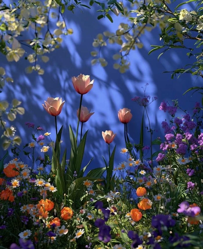 hình nền vườn hoa đẹp