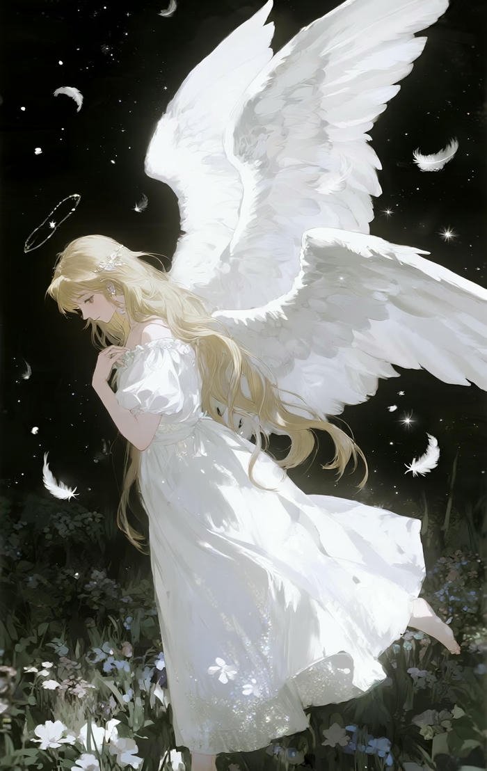 hình thiên sứ ánh sáng anime