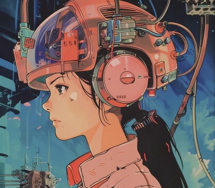 khung xương thép robot anime