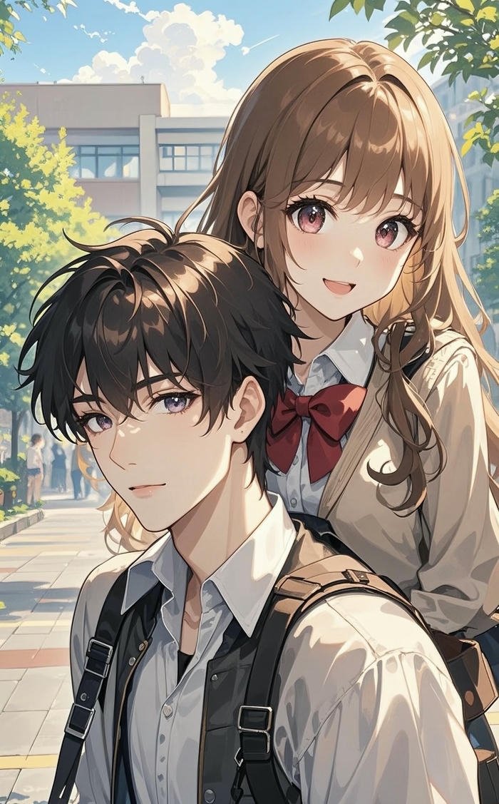 kiểu tạo dáng mạnh của cặp anime