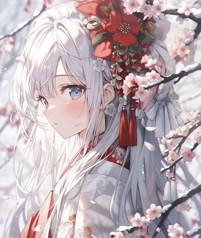 nét đẹp bí ẩn của nhân vật tóc trắng