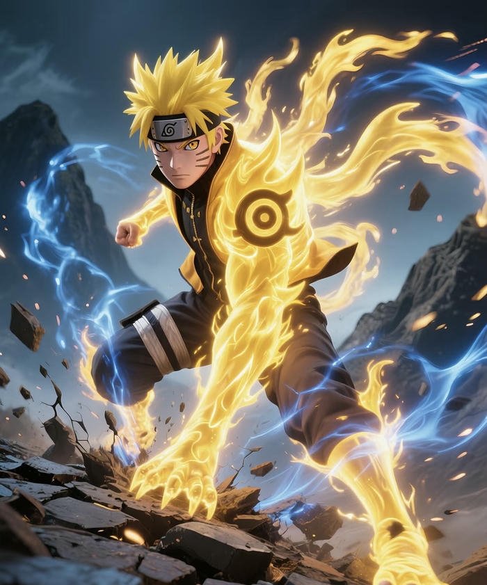 nhân vật anime bộc phát sức mạnh