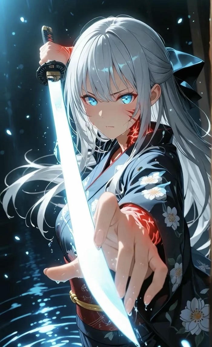 nhân vật anime dồn lực tấn công