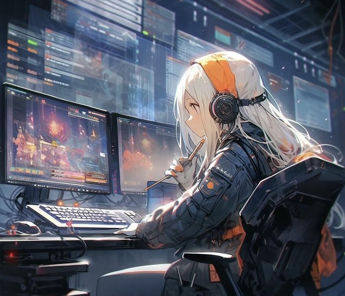 nhân vật anime kiểm soát dữ liệu