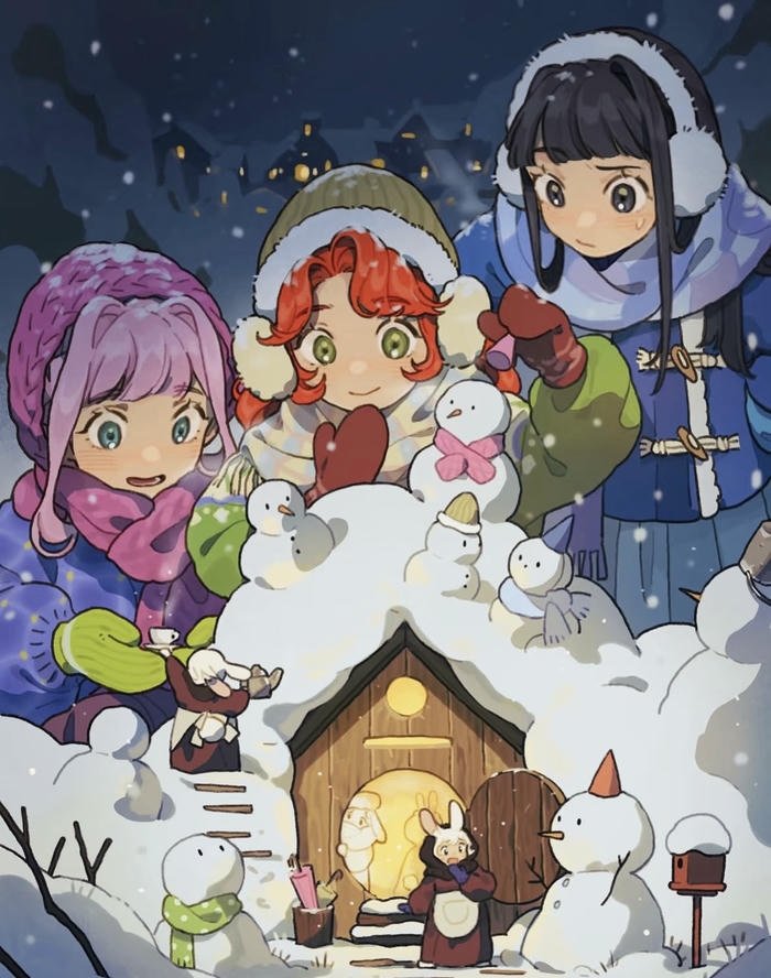 những ảnh anime mùa đông tuyết rơi