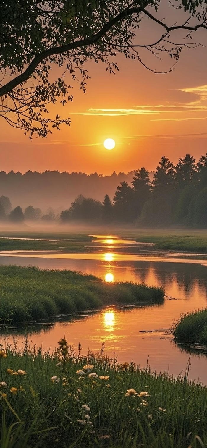 những hình nền phong cảnh hoàng hôn romantic