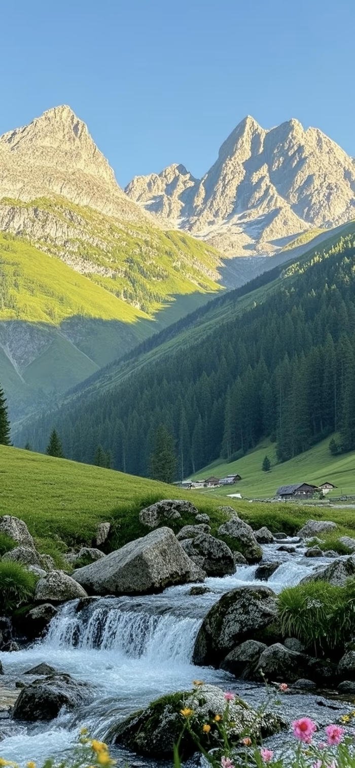 những hình nền rừng núi mùa hè