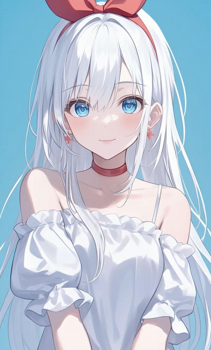 nữ nhân vật tóc bạc thanh thoát