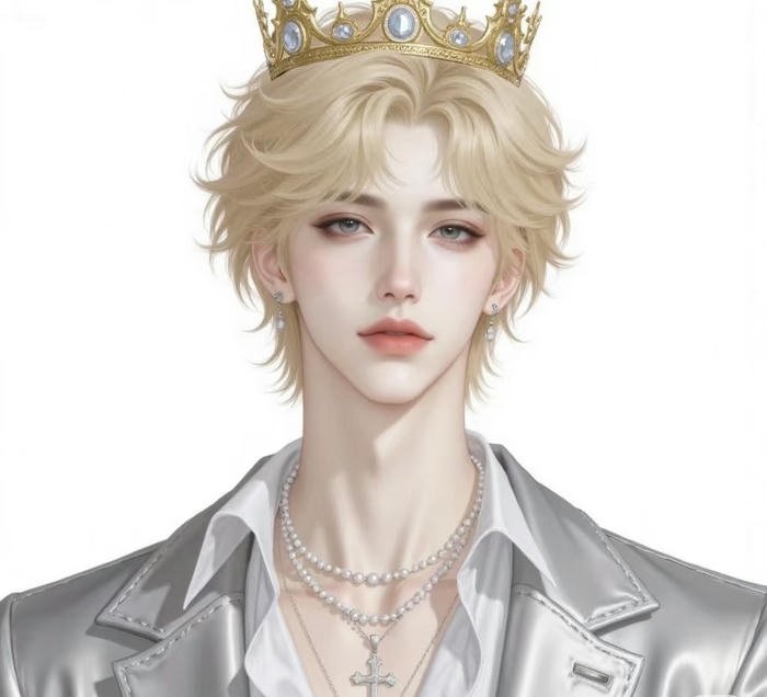 trang phục trắng hoàng tử anime