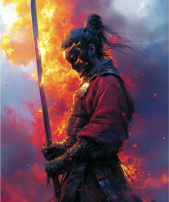 tư thế chém kiếm sĩ anime