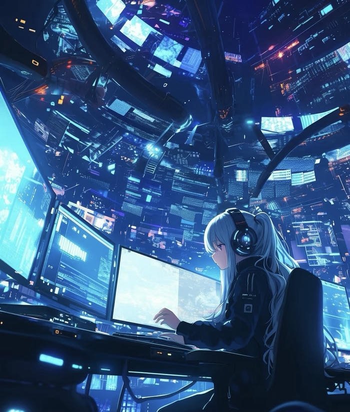 ảnh anime hacker hiện đại