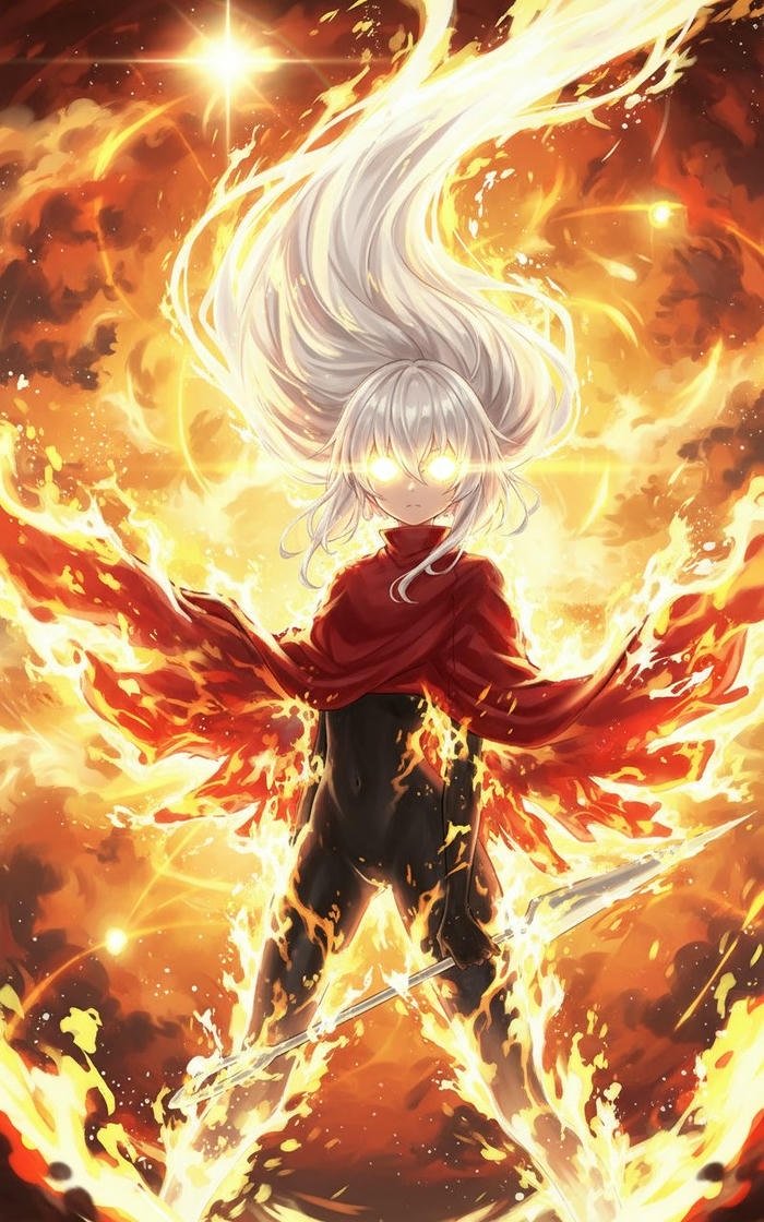 vẻ ánh sáng năng lượng anime