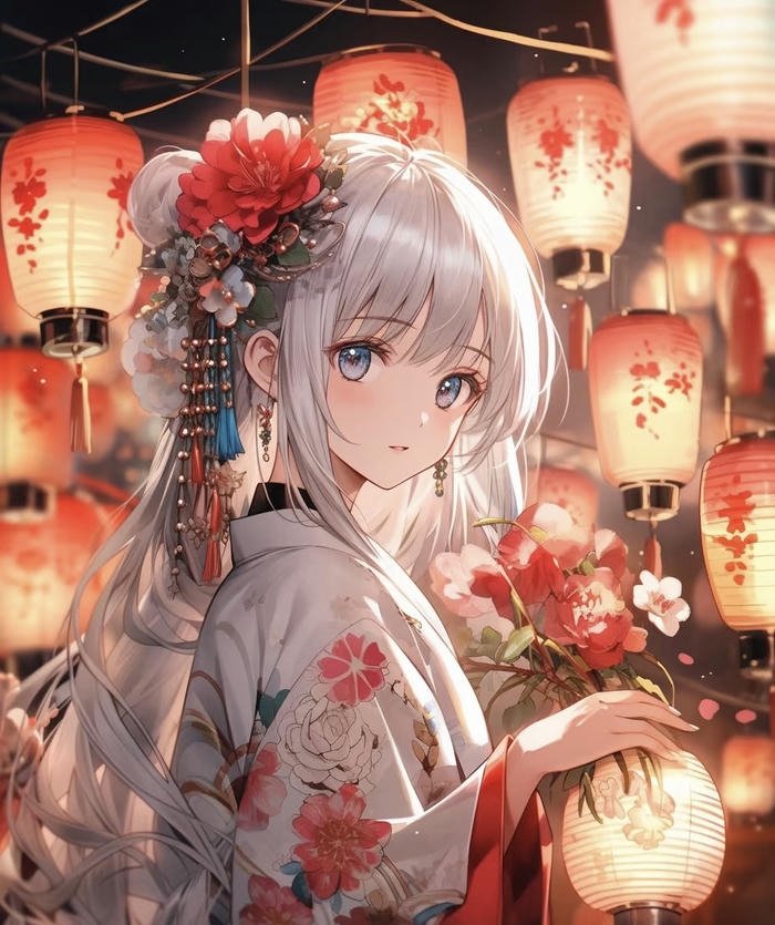 vẻ đẹp thần bí của tóc trắng