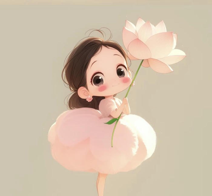vẻ dịu dàng avatar chibi nữ
