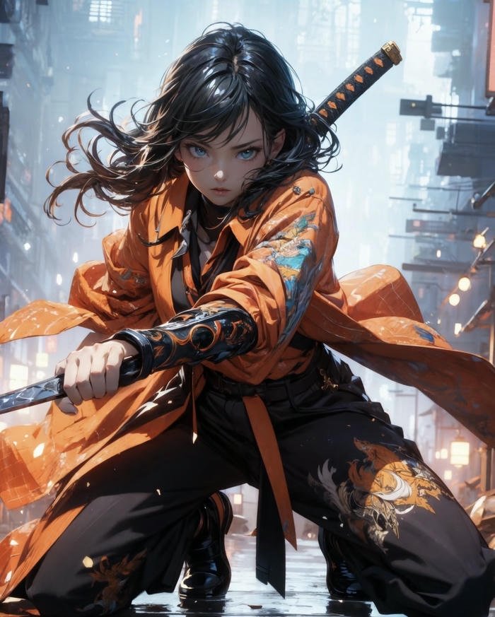 vẻ mạnh mẽ chiến binh anime