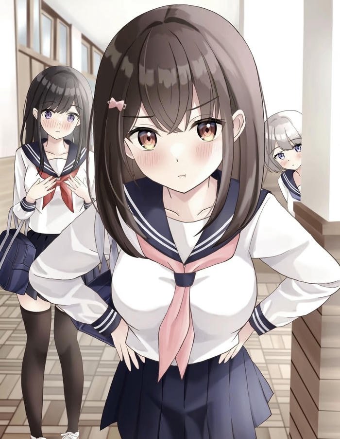 vẻ năng động anime học sinh