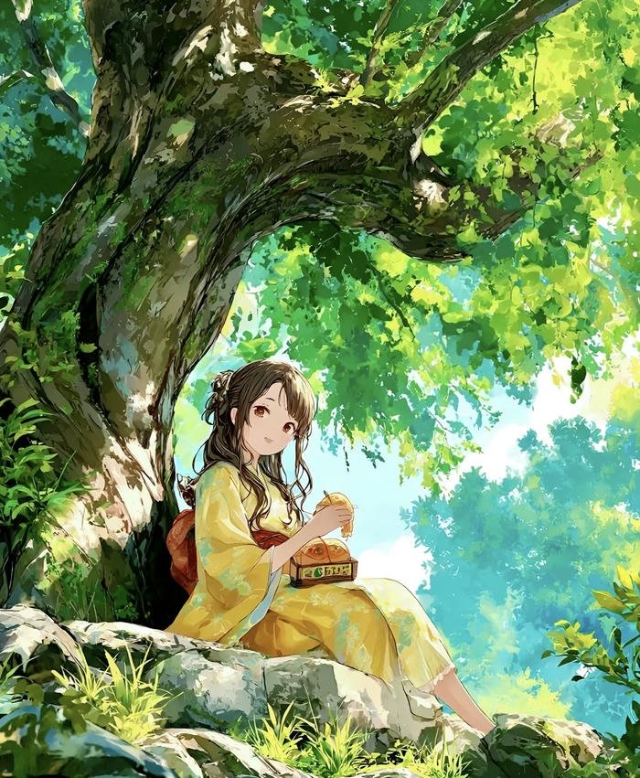 vẻ thanh thoát anime cổ trang