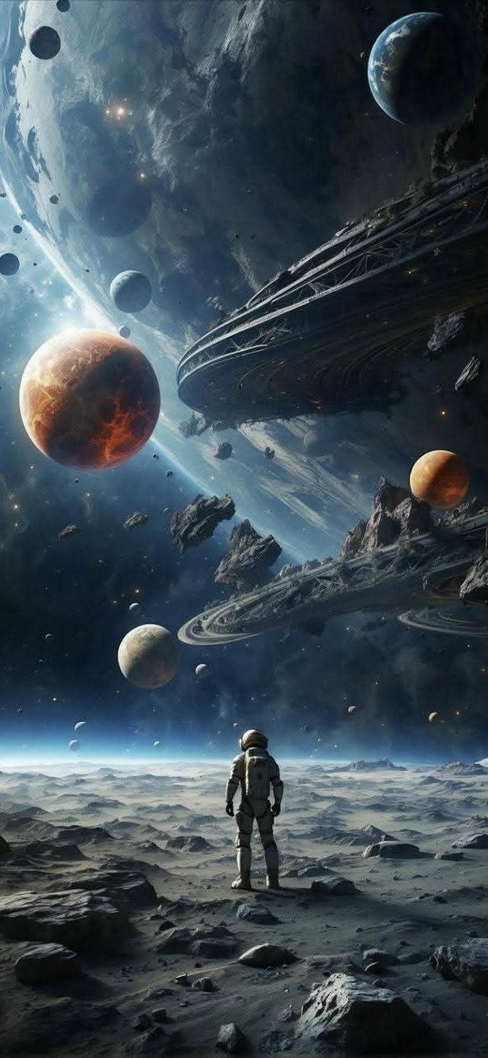 wallpaper vũ trụ siêu thực