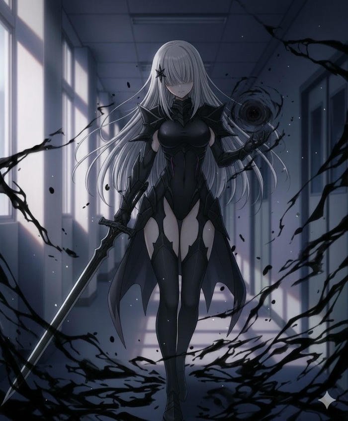 Ảnh anime chiến binh bóng tối man rợn