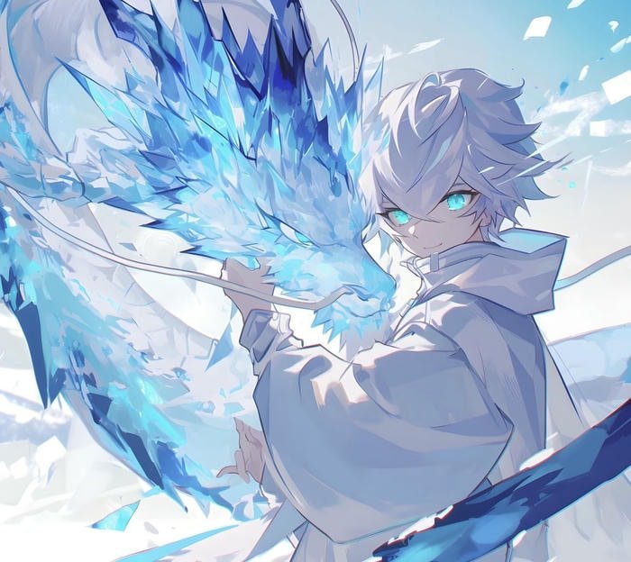 Ảnh anime kỵ sĩ rồng chiến binh mạnh mẽ