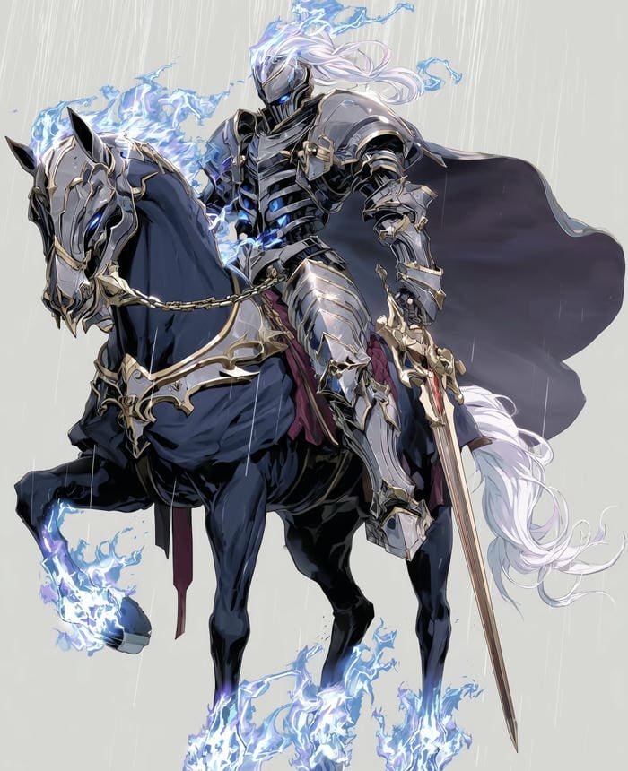 Ảnh anime kỵ sĩ rồng sẵn sàng chiến đấu