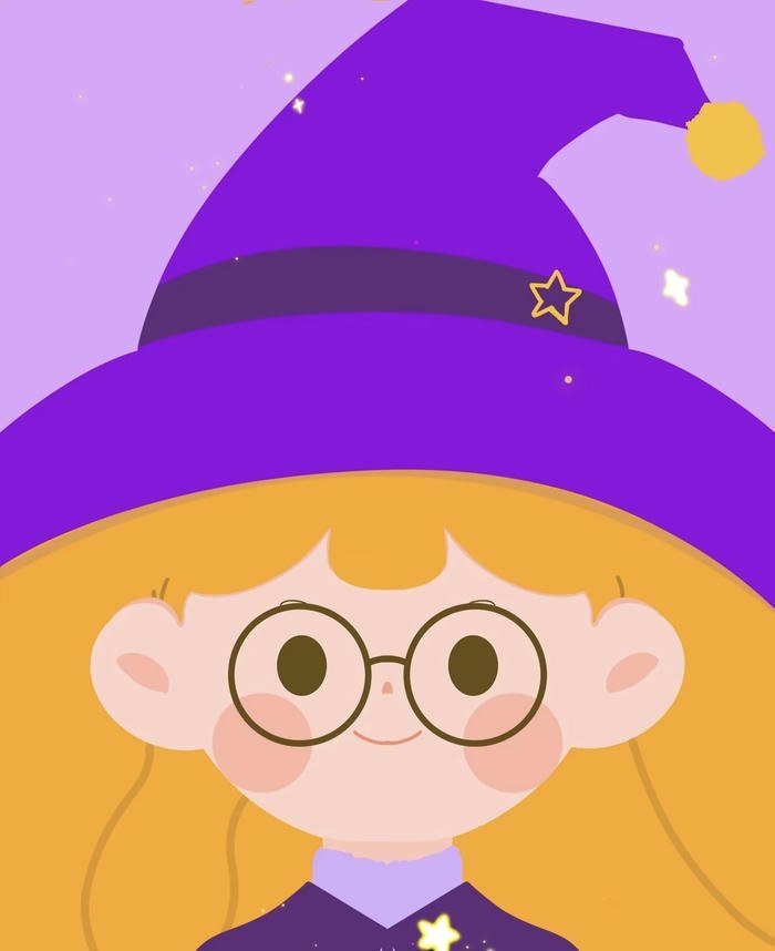 Ảnh anime phù thủy dễ thương đang học phép