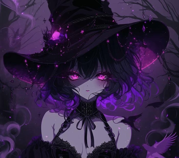 Ảnh anime phù thủy dễ thương phong cách trẻ