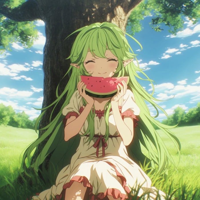 Ảnh anime thần rừng vibe tĩnh