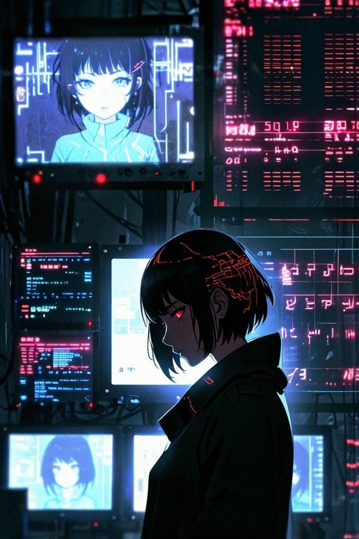 Ảnh anime thế giới tương lai độc lạ đầy cảm hứng