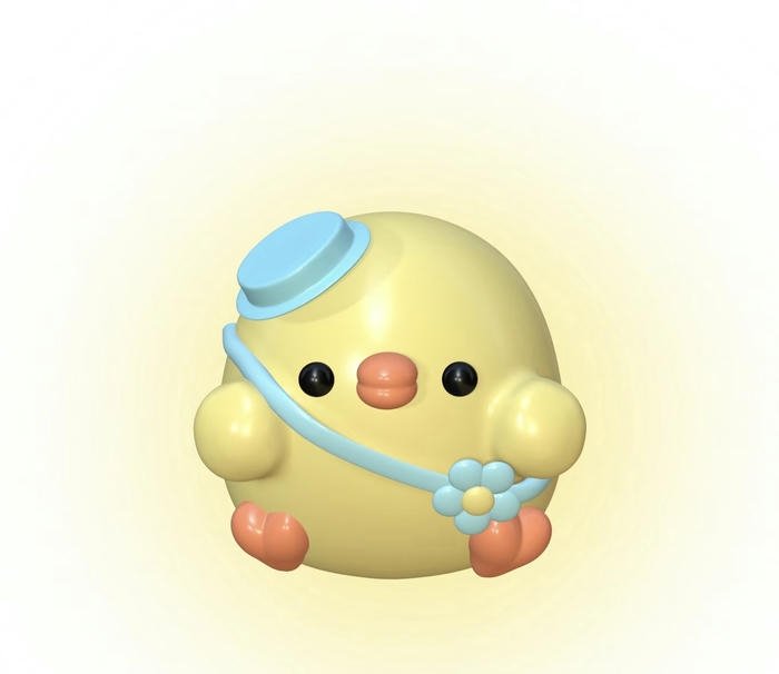 Ảnh avatar 3D dễ thương không khí vui