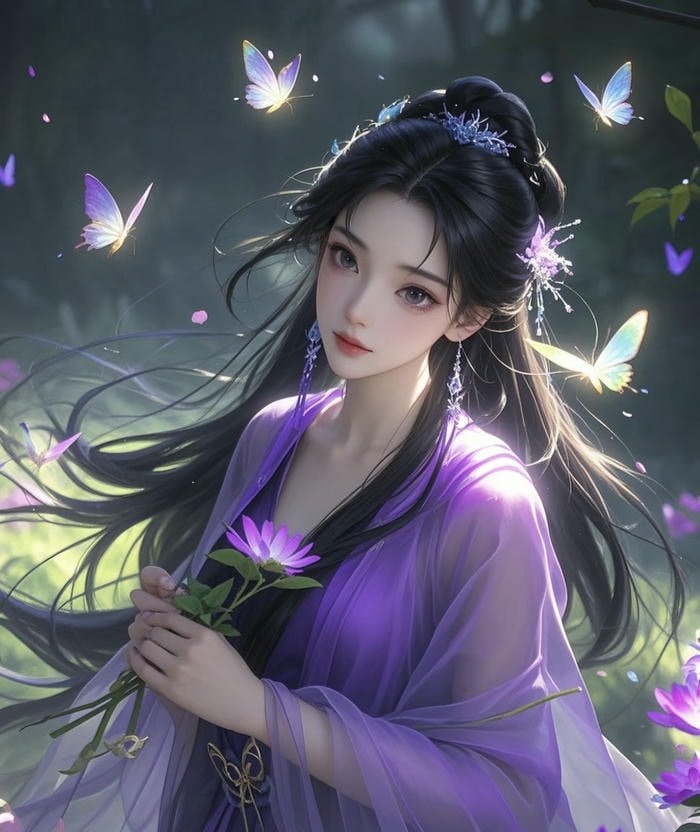 Ảnh avatar tím huyền ảo siêu đẹp