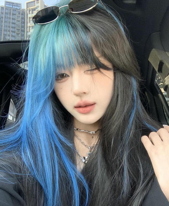 Ảnh avatar xanh phong cách nhẹ nhàng