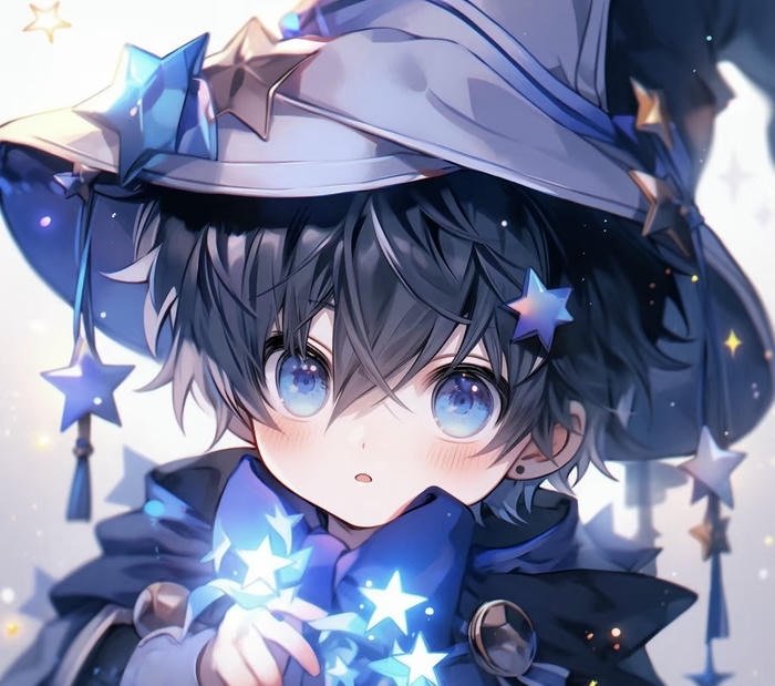 Ảnh cậu bé anime phép thuật phong cách cổ điển
