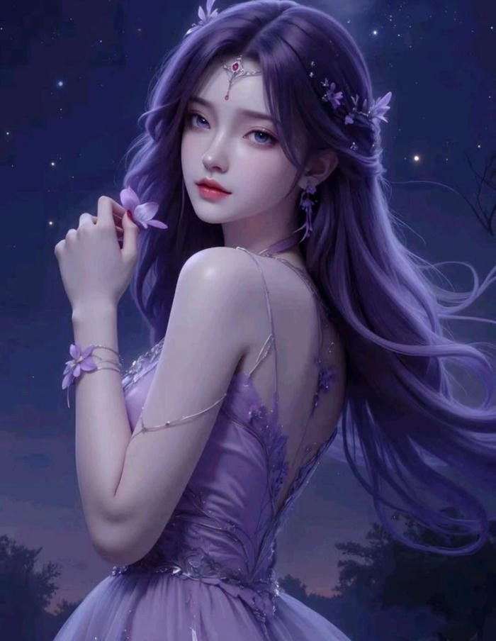 Ảnh đại diện tím huyền bí đơn giản