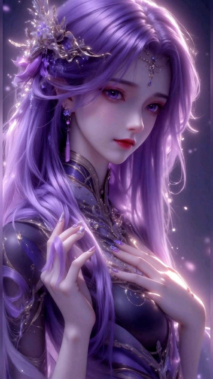 Ảnh đại diện tím huyền bí nhẹ dịu