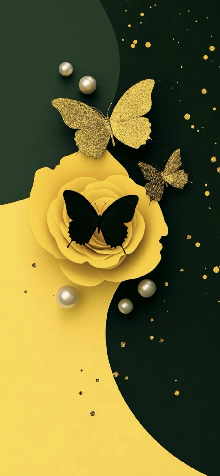 Ảnh đen vàng sang trọng phối cảnh tinh tế