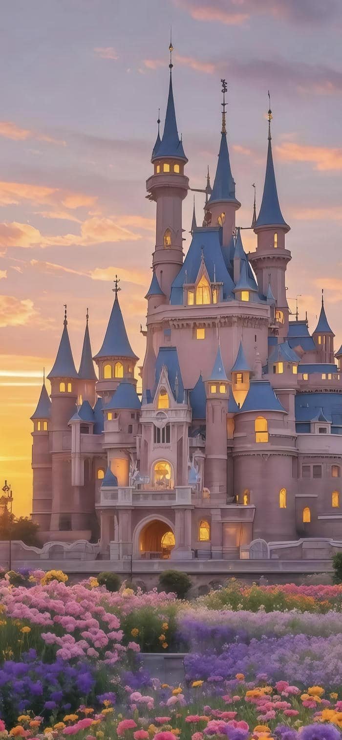 Ảnh lâu đài lộng lẫy phong cách cổ