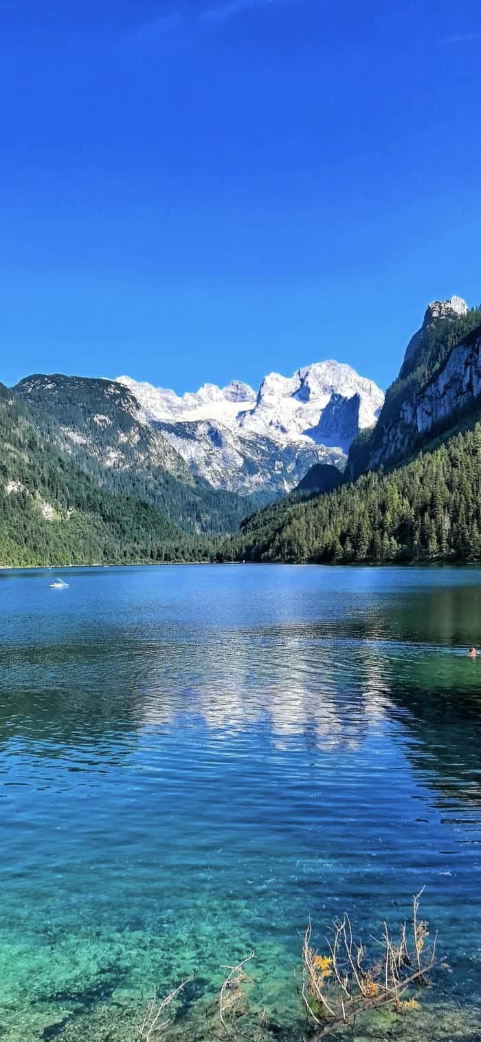 Ảnh mặt hồ yên bình làm nền