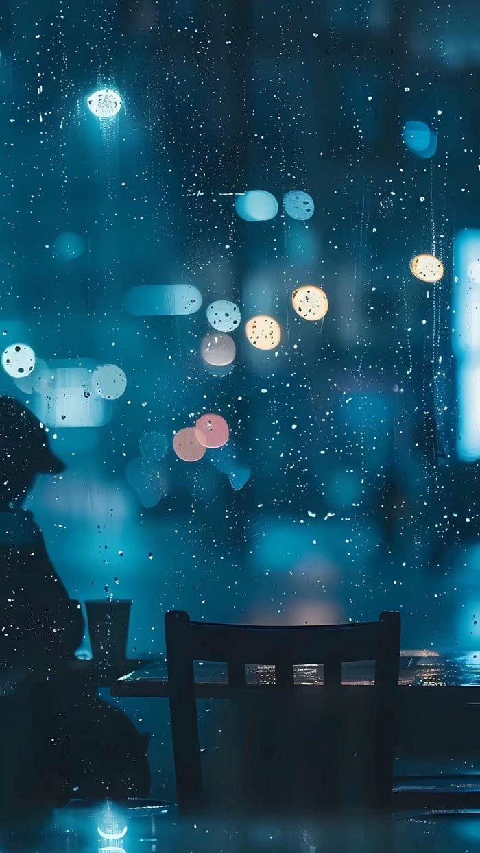 Ảnh mưa lãng mạn làm hình nền