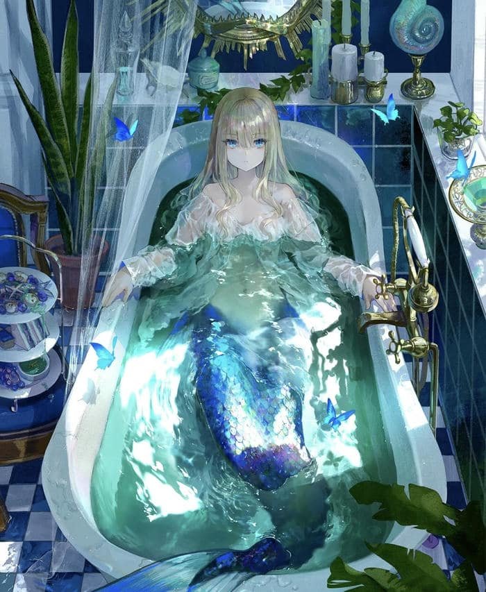 Ảnh nền anime fantasy mơ màng