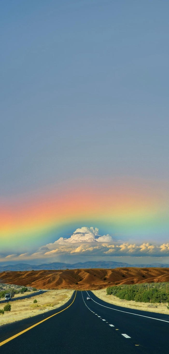 Ảnh nền cầu vồng rực rỡ lung linh