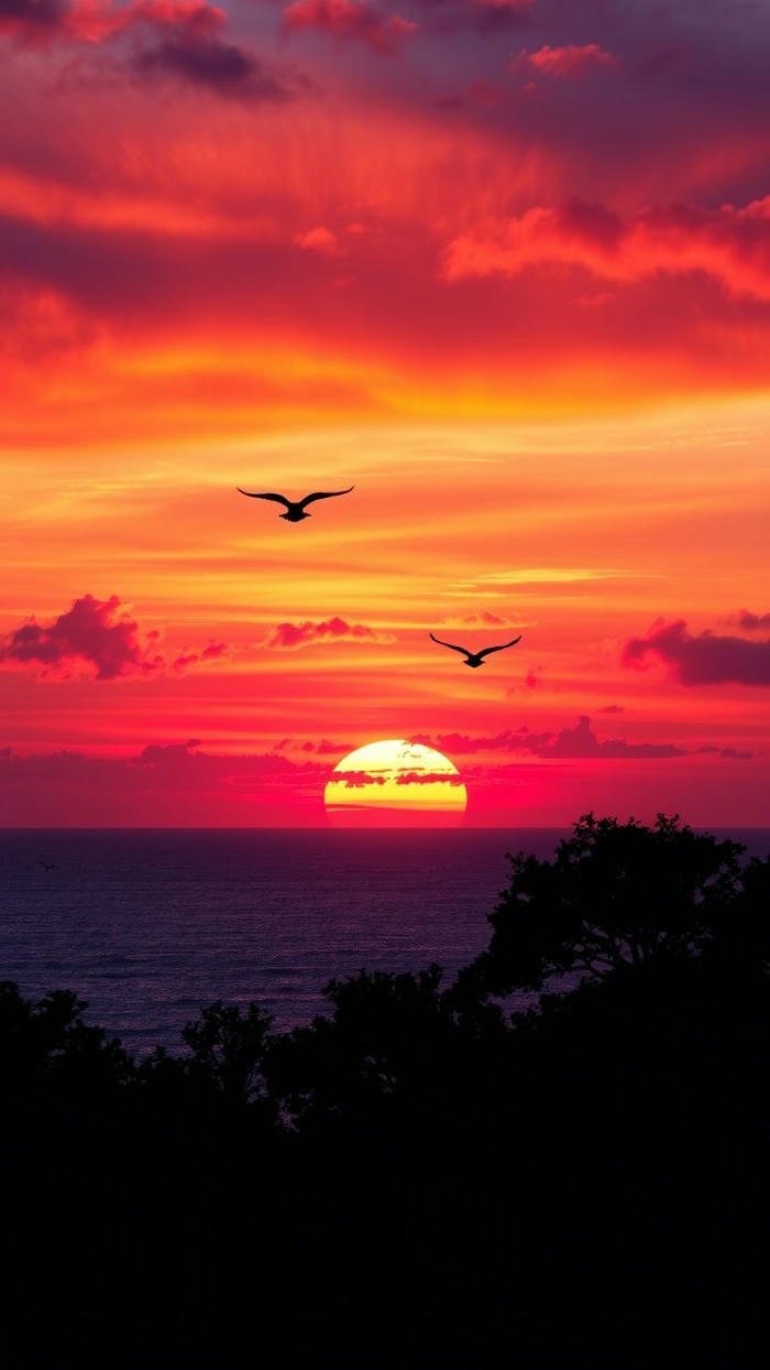 Ảnh nền chim trời sắc nét ánh sáng