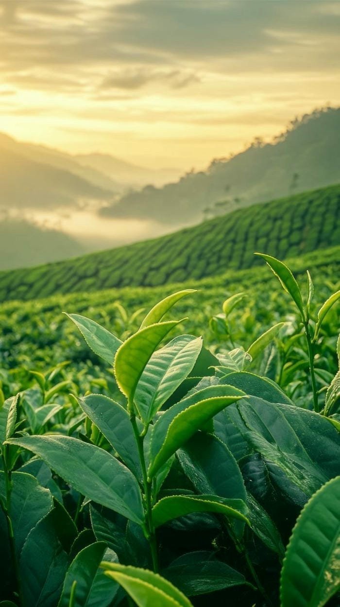 Ảnh nền đồi chè xanh cực đẹp