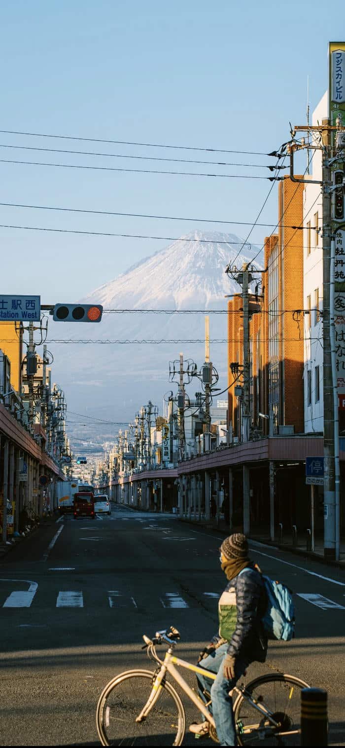 Ảnh nền đường phố Nhật Bản nhẹ nhàng