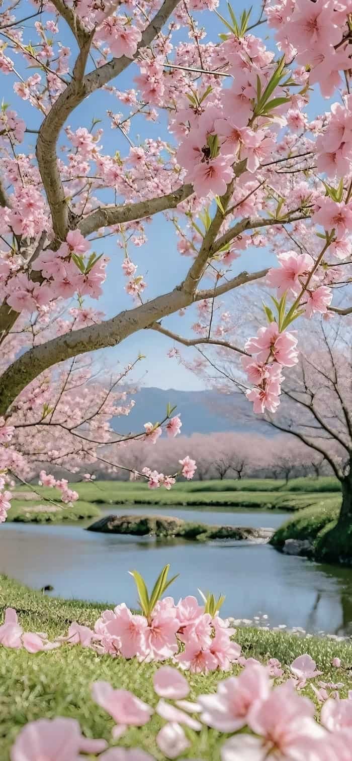 Ảnh nền mặt hồ yên bình thơ mộng