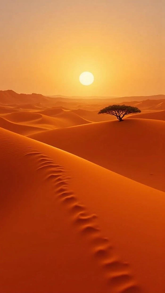 Ảnh nền sa mạc hoang vu cảnh rộng