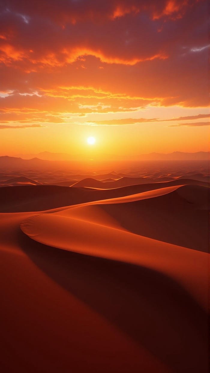 Ảnh nền sa mạc hoang vu gió cát