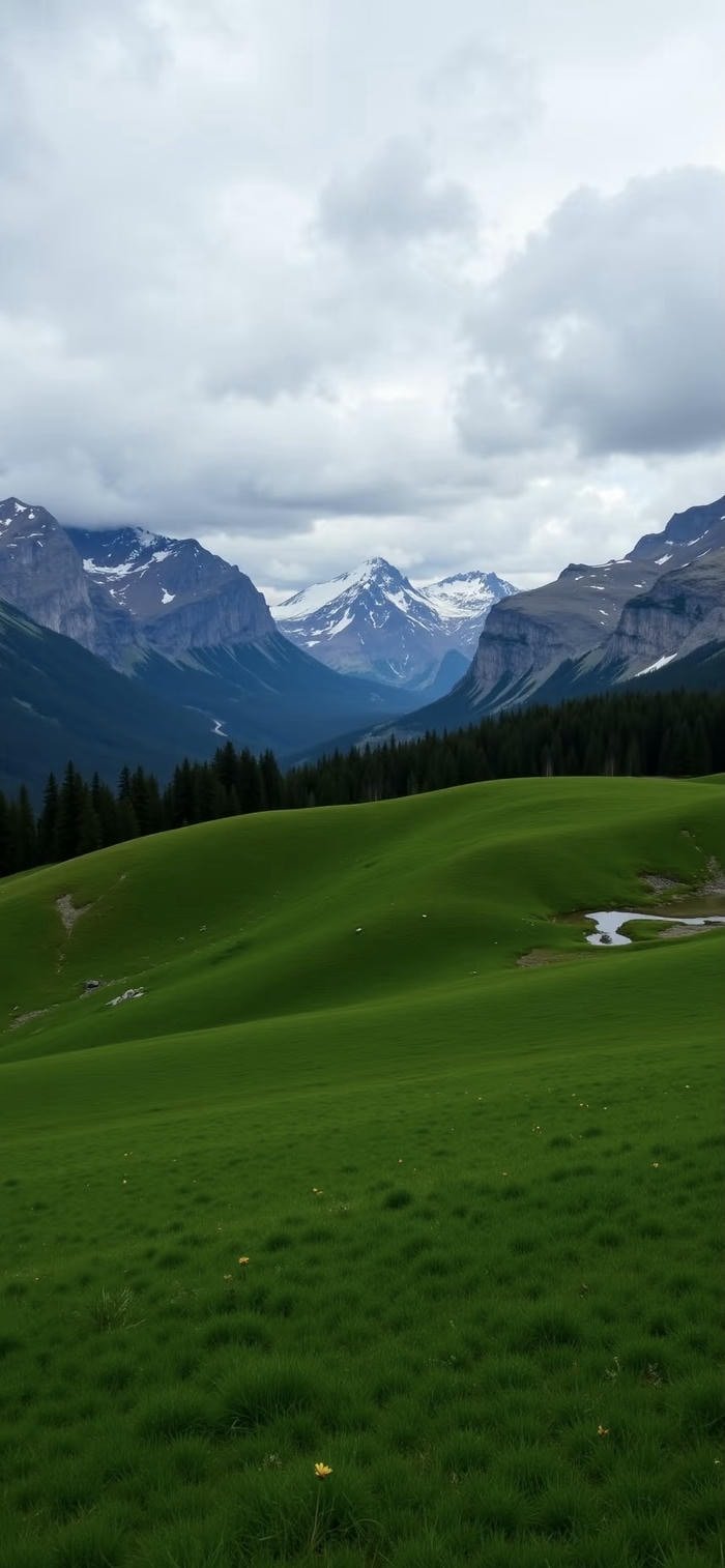 Ảnh nền thảo nguyên xanh lành