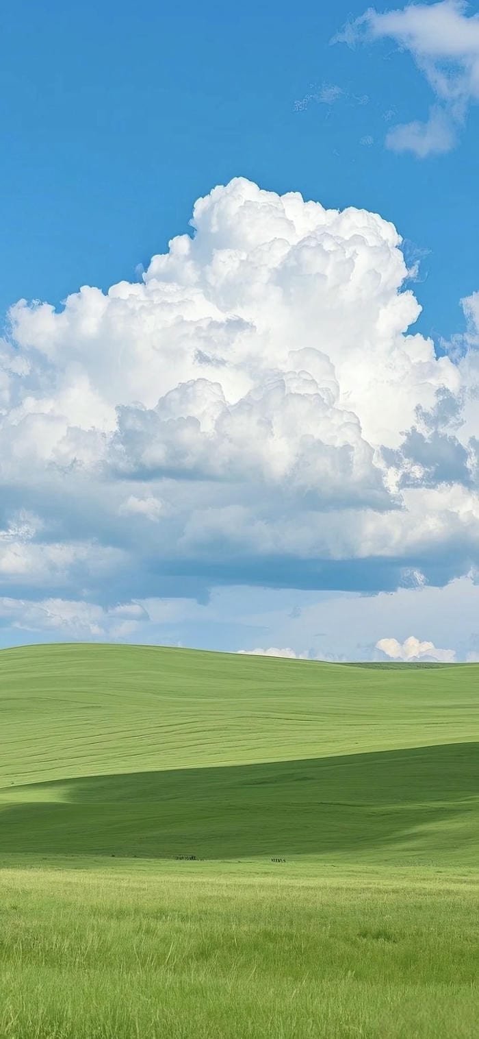 Ảnh nền thảo nguyên xanh nhiều cỏ