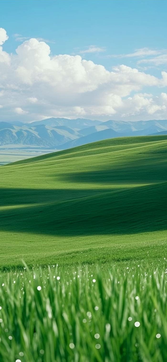 Ảnh nền thảo nguyên xanh trong xanh